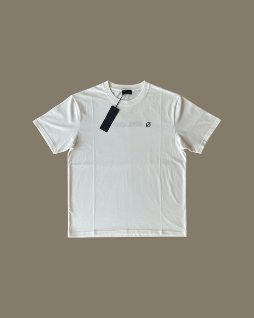 NØMADZ white men's T-shirt with olive green logo