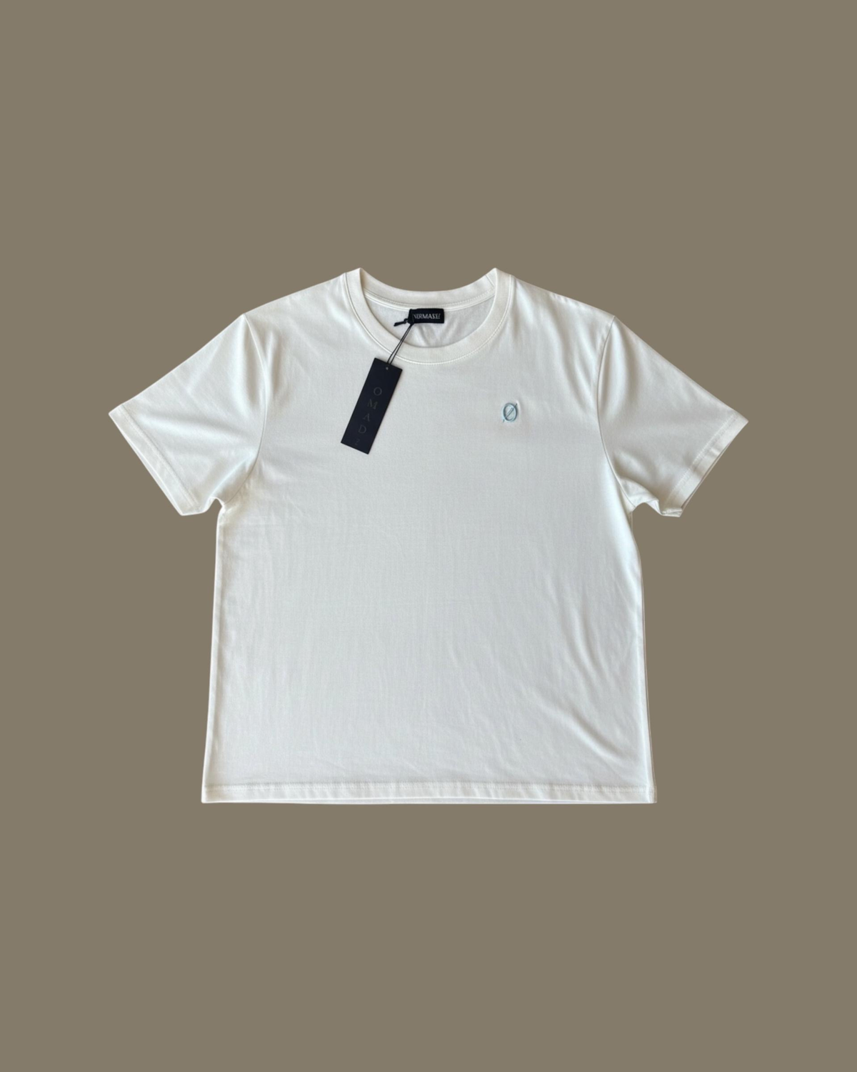 NØMADZ white women's one-size T-shirt with light blue logo